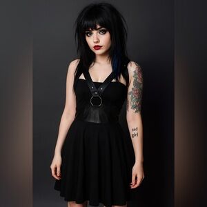 JAWBREAKER Release Me Skater black Dress‎ size Small NWT